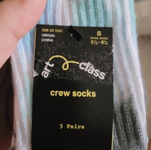 🪻5/$25 NWT Art Class 3 Pack Crew Socks